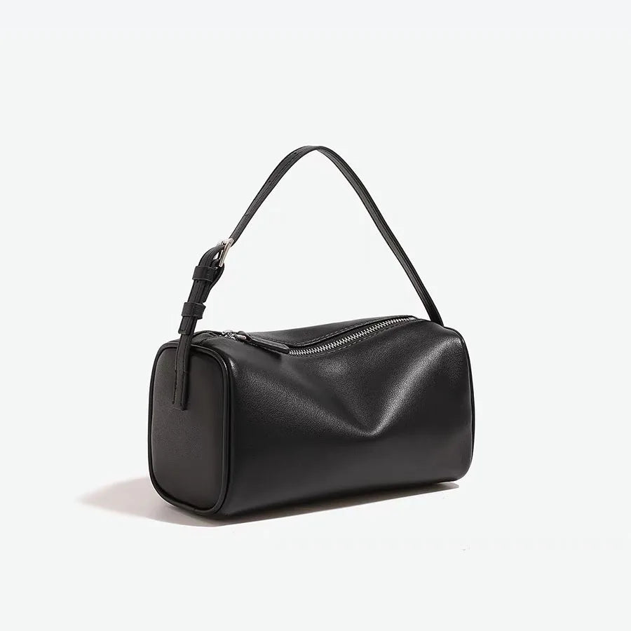 split leather 90s pen bag 2026 new luxury design soft cowhide mini one-shoulder crossbody bag suede fashion ladies handbag