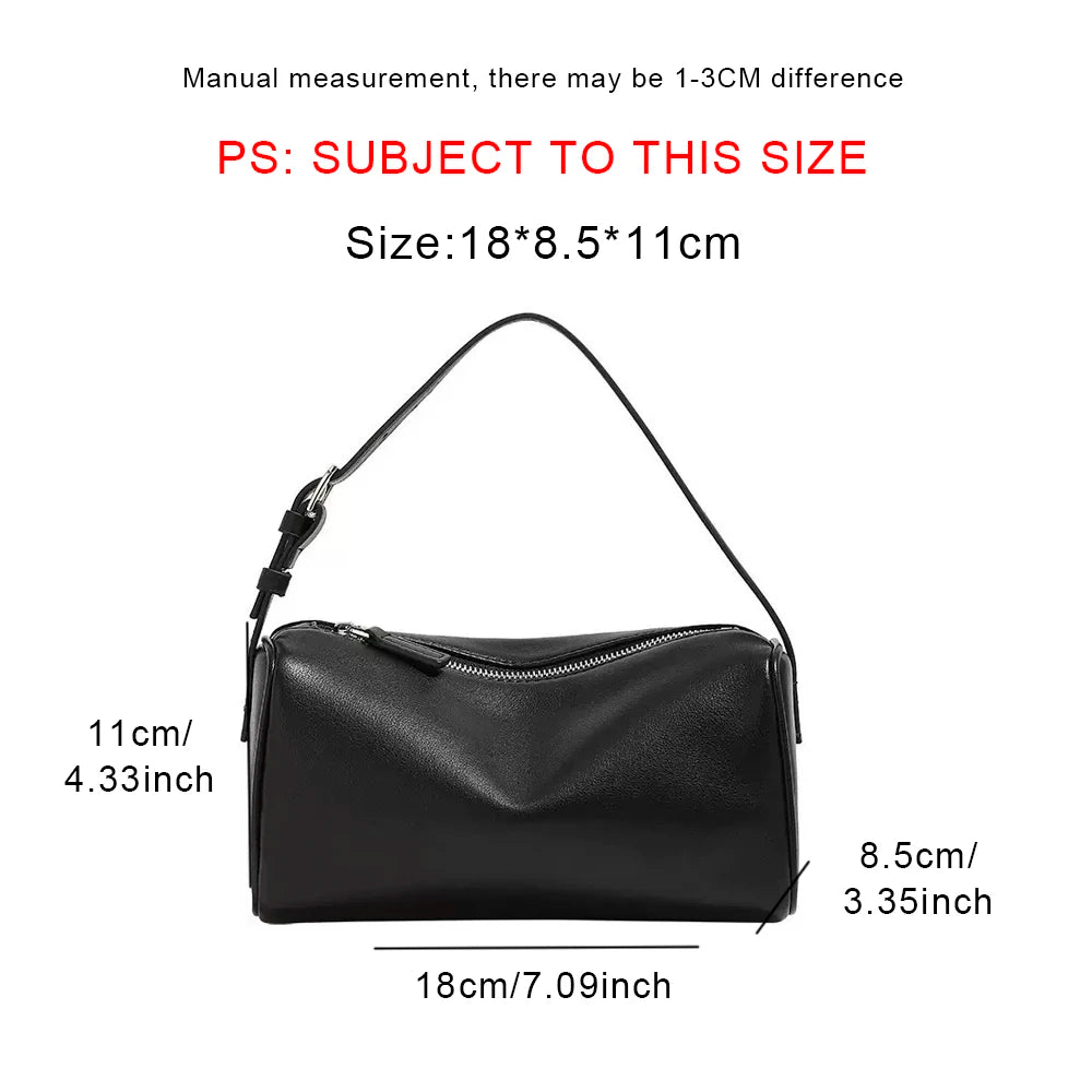 split leather 90s pen bag 2026 new luxury design soft cowhide mini one-shoulder crossbody bag suede fashion ladies handbag