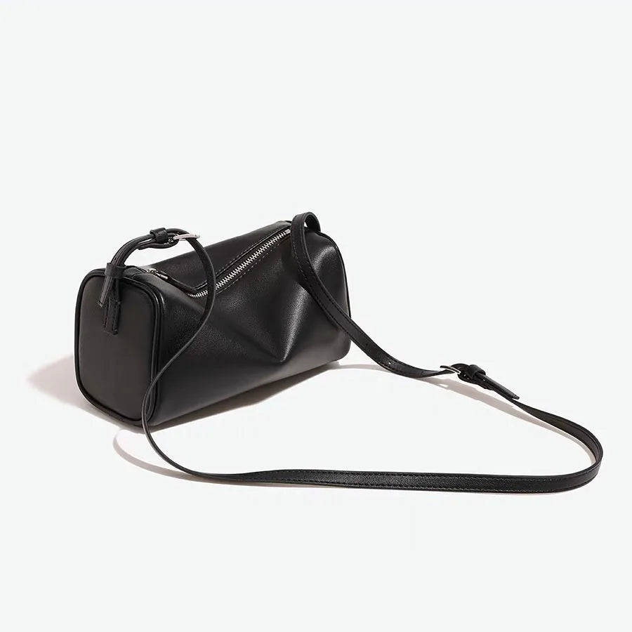 split leather 90s pen bag 2026 new luxury design soft cowhide mini one-shoulder crossbody bag suede fashion ladies handbag
